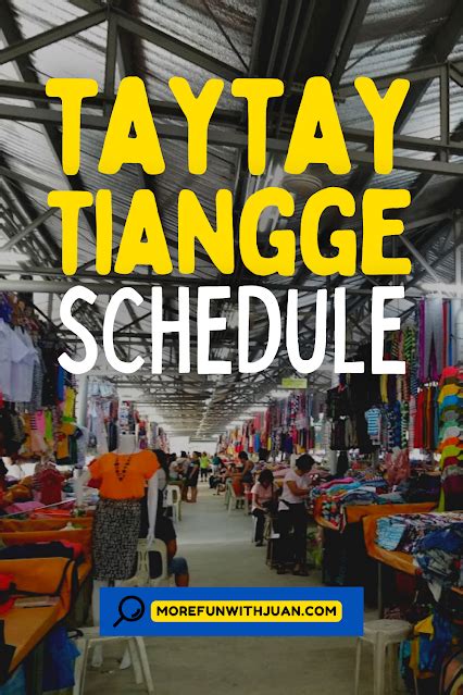 TAYTAY TIANGGE UPDATED SCHEDULE (AS OF .